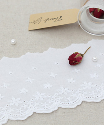 45-949 [90cm] 눈꽃송이 면자수레이스_화이트 28