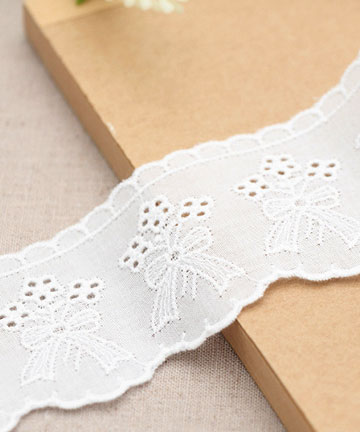 86-397 [90cm] 마리앙뜨 리본다발 면자수레이스_화이트 132