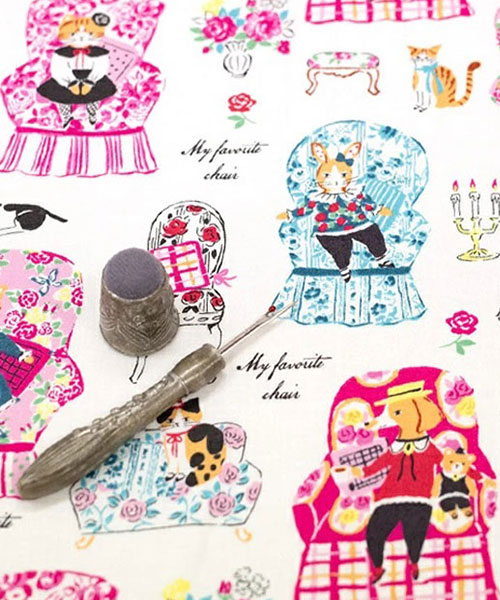 30-449 유와 코튼셔팅 소바카스키즈 마이 페이보릿 체어_화이트