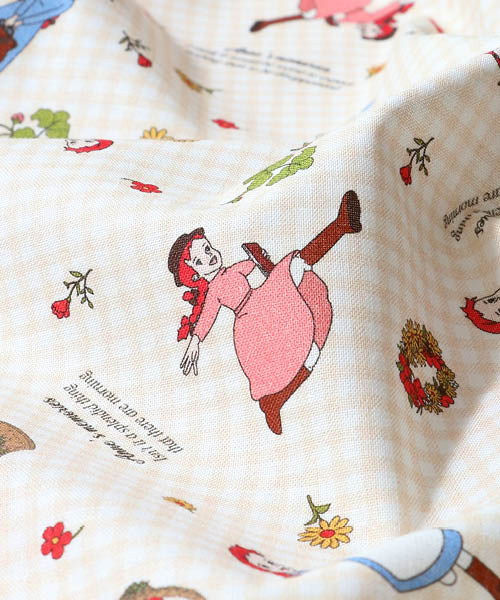 36-573 빨간머리앤 원단12 20수 코튼 미니체크 리뉴얼_아이보리