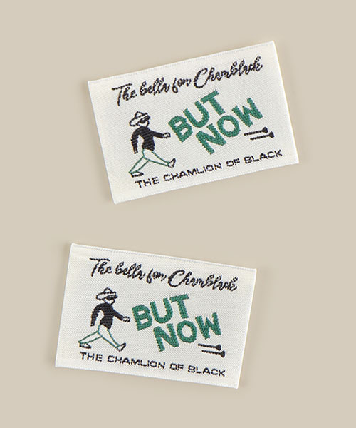 71-366 벗나우 BUT NOW 직조라벨_그린