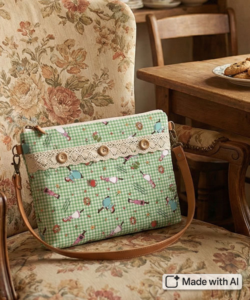 36-571 빨간머리앤 원단12 20수 코튼 미니체크 리뉴얼_그린