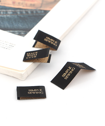 74-735 심플소잉 미니 자수 끼움라벨_블랙