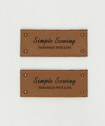74-411 심플소잉 핸드메이드 가죽라벨_브라운