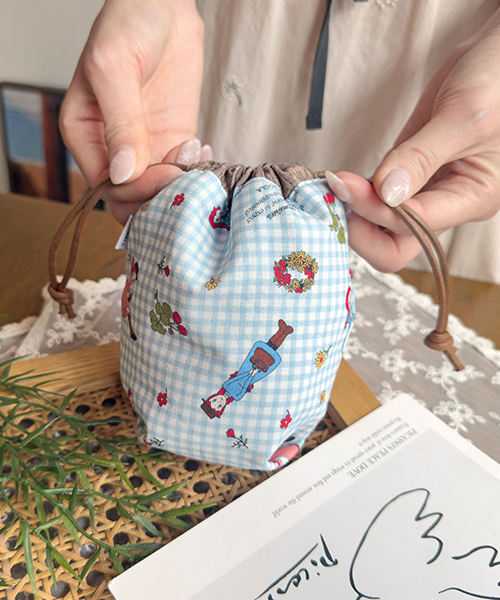 36-570 빨간머리앤 원단12 20수 코튼 미니체크 리뉴얼_스카이