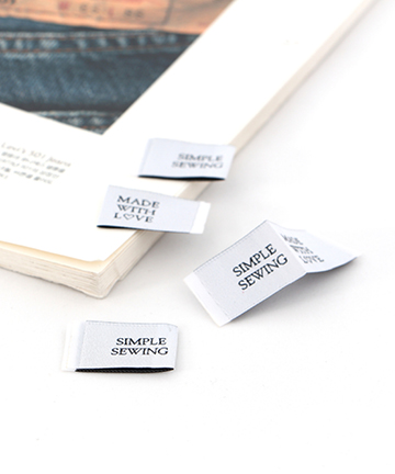 74-736 심플소잉 미니 자수 끼움라벨_화이트