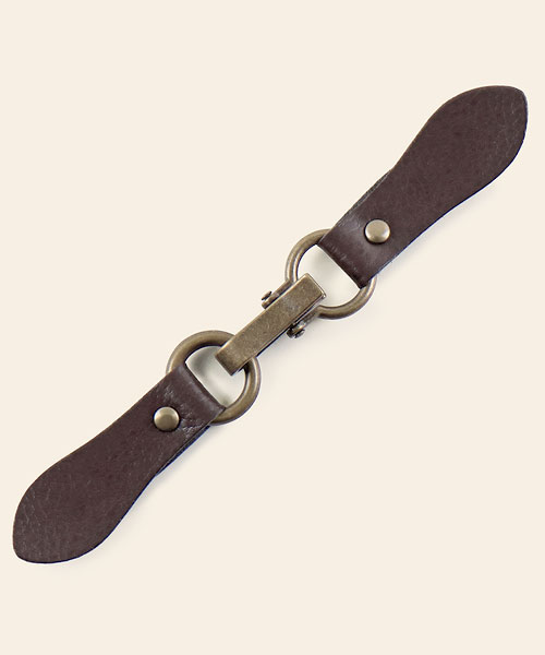 71-898 클래스 비조 여밈 벨트장식 단추_엠보 딥브라운