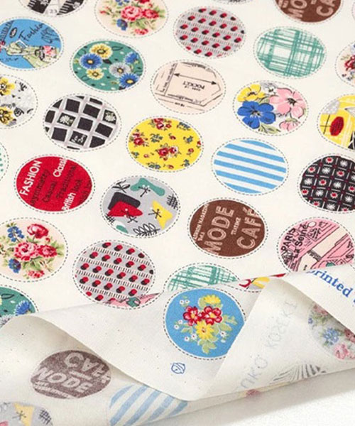 30-180 유와 코튼셔팅 스즈코코세키 써클 패치워크_화이트