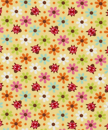 16-718 일본수입 코튼 두들버그_옐로우