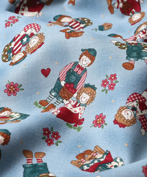 33-230 퀼트게이트 코튼 셔팅 베스 앤 빌리 스윗 데이즈_스카이