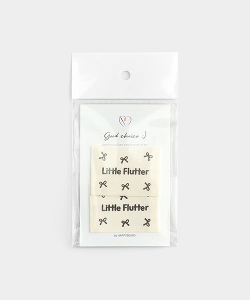 72-272 Little Flutter 검정 리본 라벨