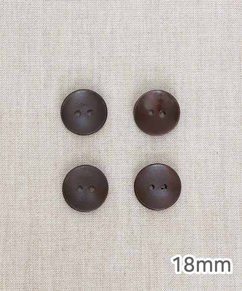 58-291 크로커스 오목 나무단추 18mm_다크브라운