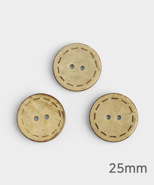 58-852 스텔라 스티치 나무단추 25mm