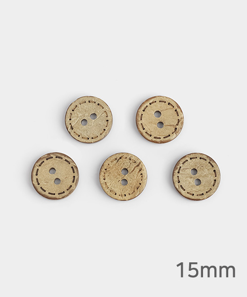 57-181 스텔라 스티치 나무단추 15mm