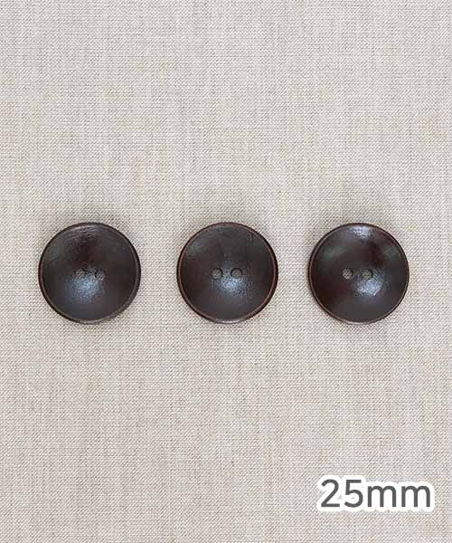 58-290 크로커스 오목 나무단추 25mm_다크브라운