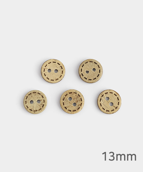 58-880 스텔라 스티치 나무단추 13mm