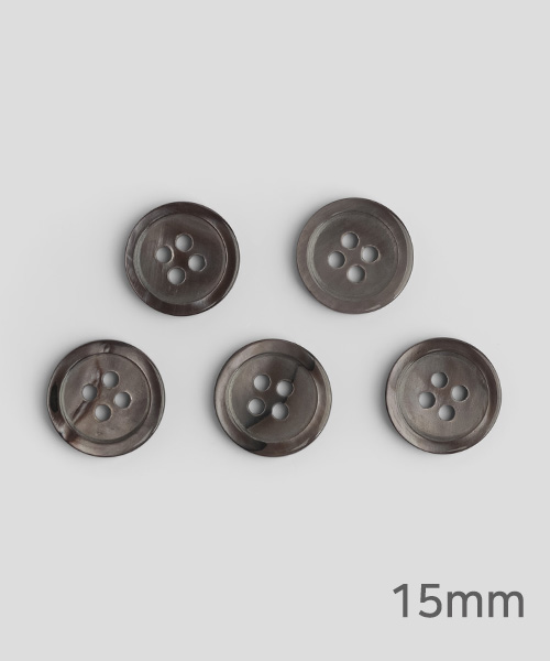 72-544 심플 모던 자개단추 15mm_모던그레이