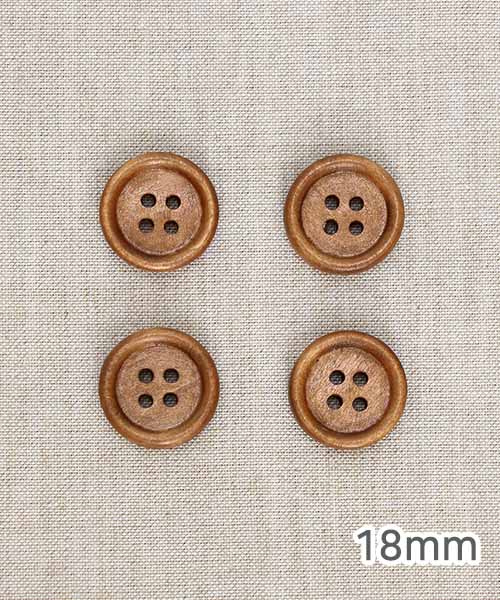58-282 오르페 프레리 나무단추_18mm 브라운