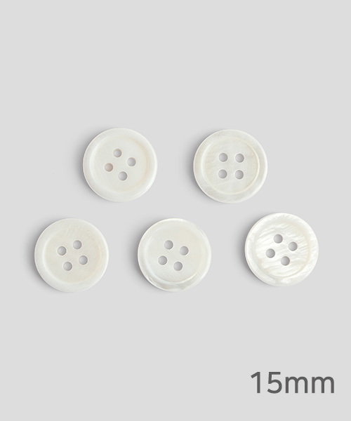 72-545 심플 모던 자개단추 15mm_밀크